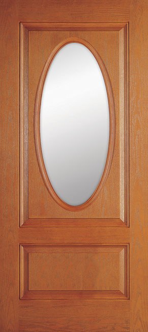 1 Panel 3 Quarter Elite Woodgrain Entry Door