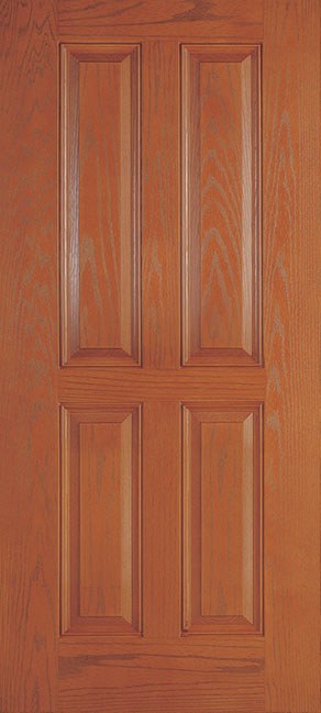 Entry Doors Woodgrain Noglass 4P