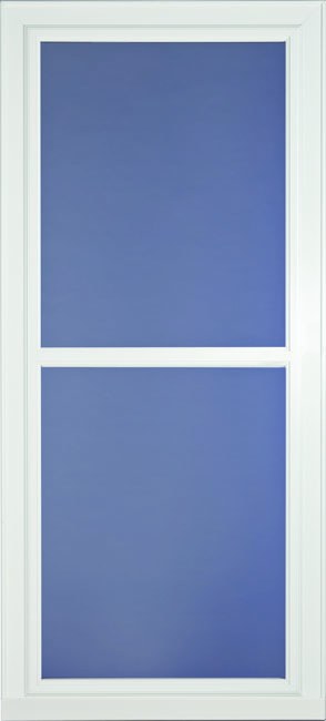 Storm Doors 146 Retractable Screen Easy Vent Full View White